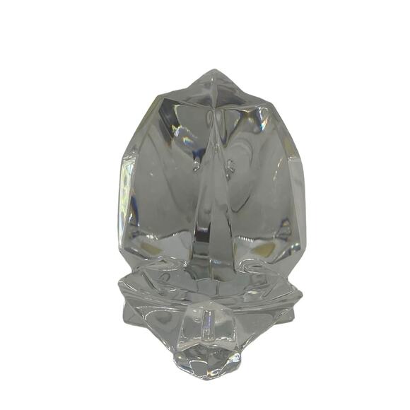 Late 20th Century Baccarat Crystal Large Orgami Elephant Figurine Red Box - Picture 3 of 13